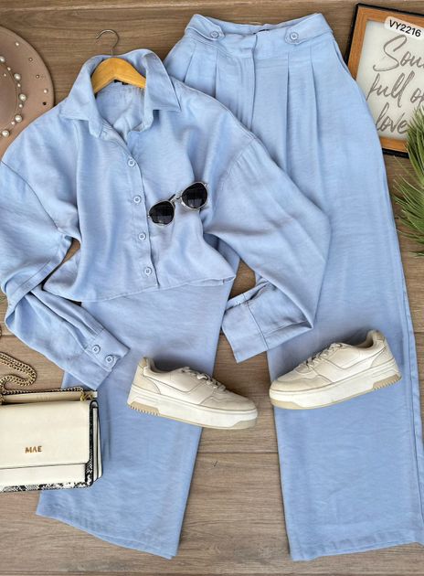 SET PANTALON CAMISA CORTA MANGA LARGA  VY2216
