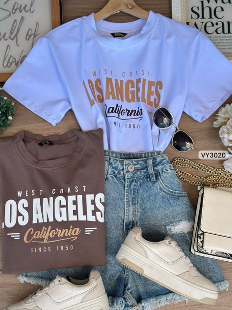 CAMISETA FRIA REGULAR ESTAMPADA LOS ANGELES CALIFORNIA VY3020