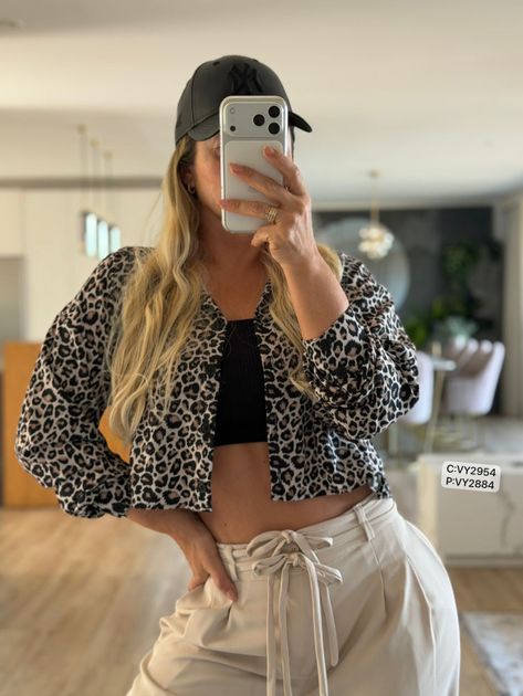 CAMISERA MANGA LARGA ANIMAL PRINT VY2954
