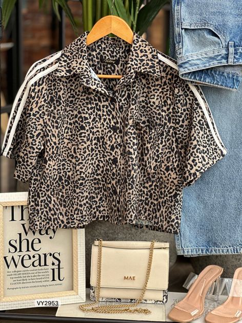 CAMISA MANGA CORTA LEOPARDO VY2953