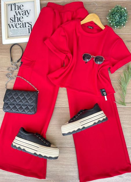 SET SELLOS BLUSA Y PANTALON CARGO VY2710