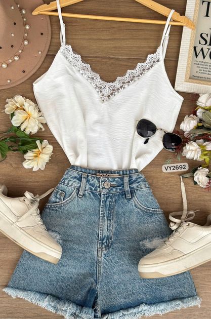 BLUSA METIDO ENCAJE VY2692 en CAMEL — foto 3