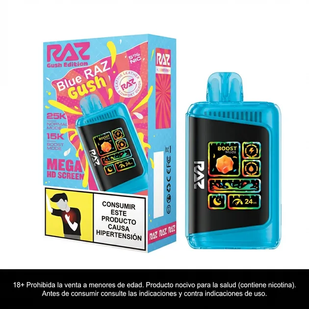 Ab Raz Raz Blue Raz Gush 25.000 Puffs - COP 105.000