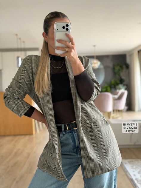 BLAZER CUADROS VY2749