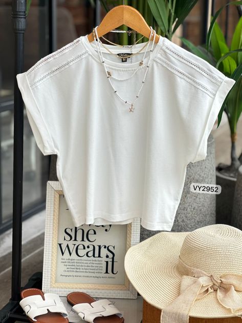 CAMISETA CORTA HILADILLAS VY2952