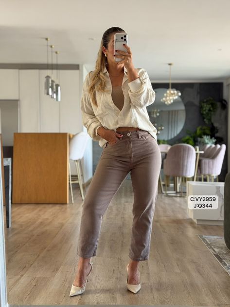 CAMISERA 2 BOLSILLOS TELA BORDADA VY2959