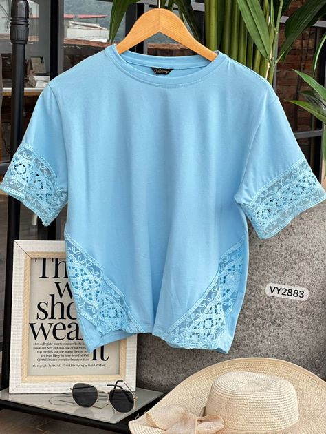 BLUSA CAPRI PUNTO VY2883 en Azul claro — foto 3