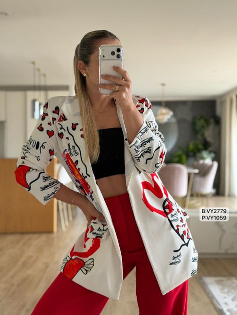 BLAZER CORAZONES ANIMAL PRINT VY2779