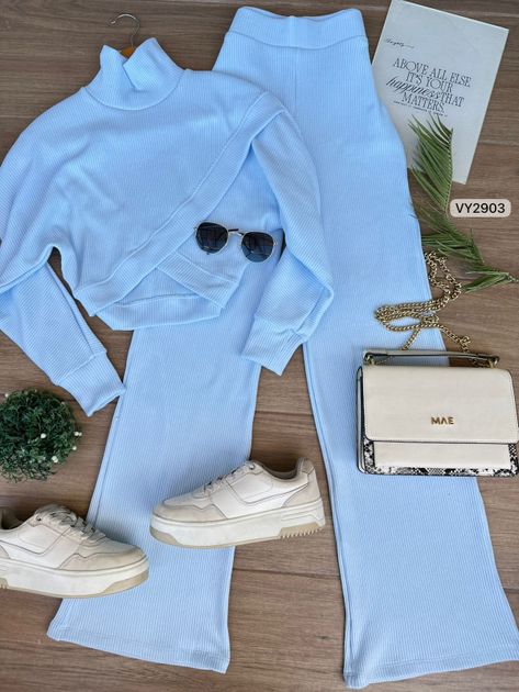 SET HILO BUZO CRUZADO ADELANTE Y PANTALON VY2903 en AMARILLO — foto 8