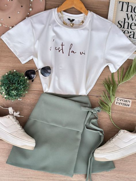 FALDA SHORT VY2924 en CAFE — foto 5