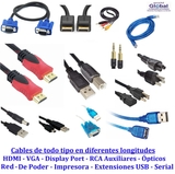 Imagen de la categoría CABLES HDMI  VGA  IMPRESORA  PC  RCA
