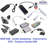 Imagen de la categoría HUB USB   LECTOR MEMORIA   CONVERSORES OTG