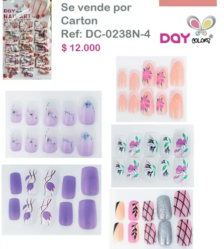 DC0238N-4 UÑAS DECORADAS