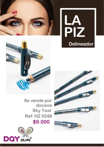 HZ0248 Lapiz Delineador Sky Teal