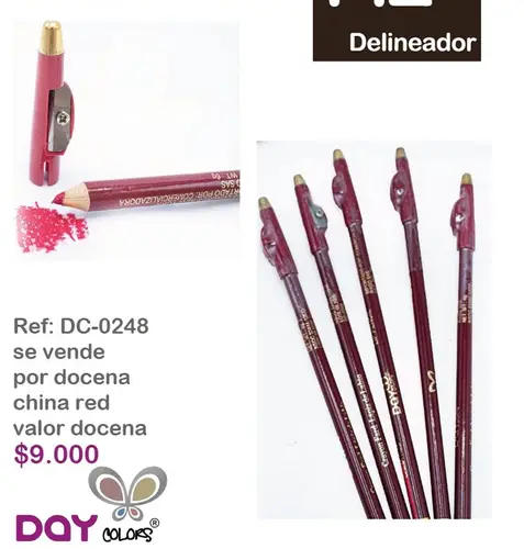 DC0248  LAPIZ DELINEADOR CHINA RED
